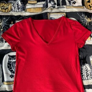 Red V-Neck T-Shirt